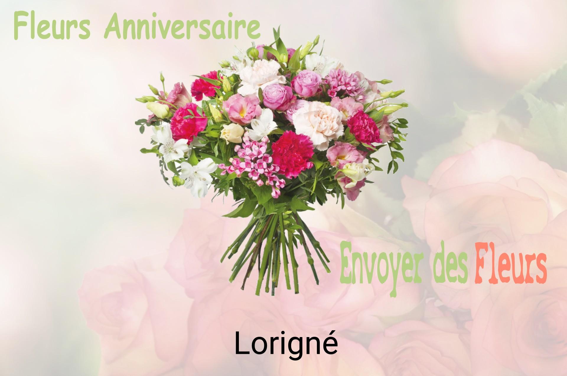 Bouquet de fleurs d’anniversaire livré à Lorigné