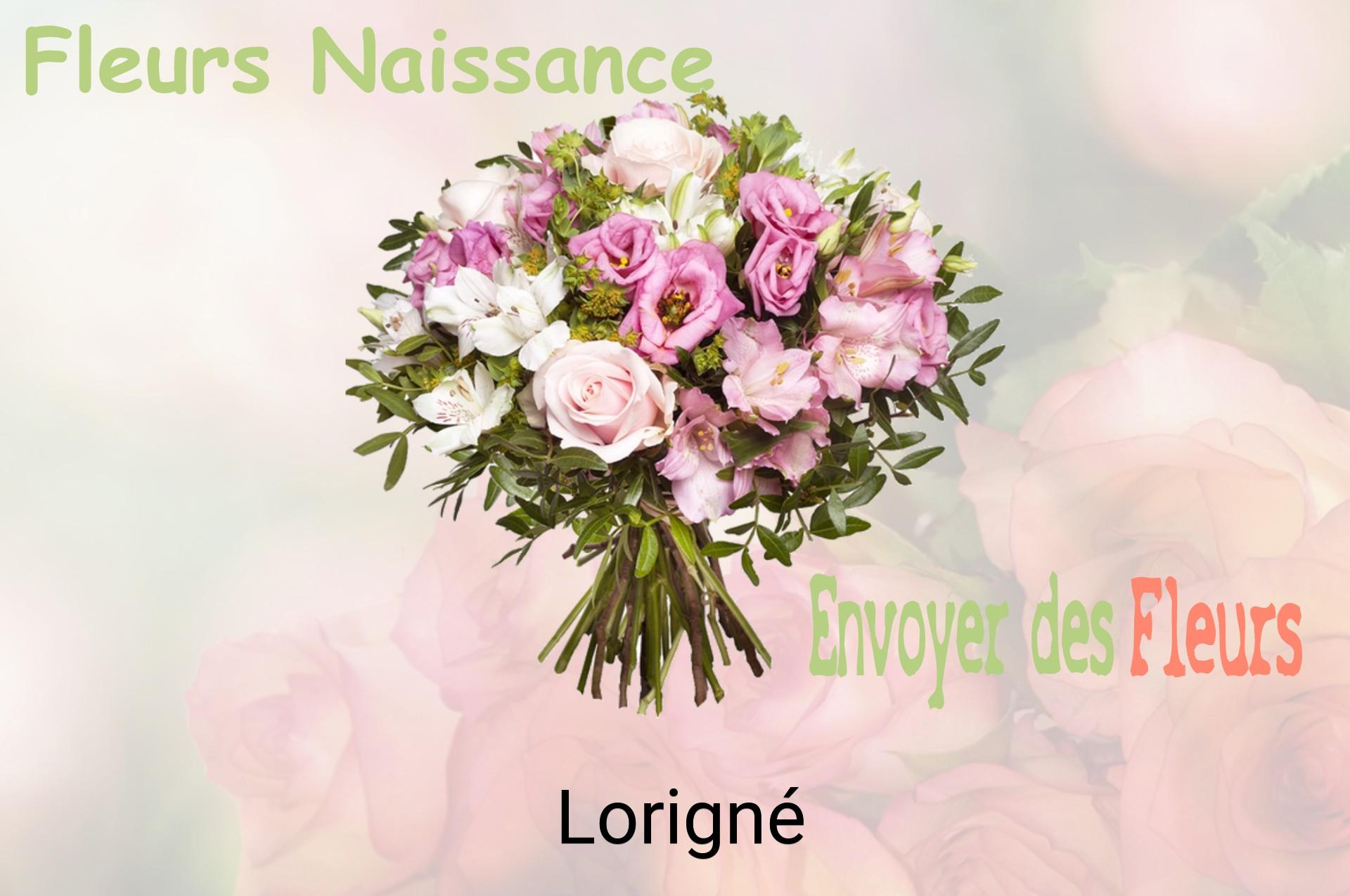 Bouquet de fleurs de naissance livré à Lorigné